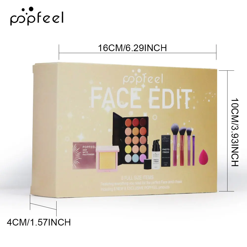Makeup Kit Face Makeup Mini Foundation Primer Powder Brush