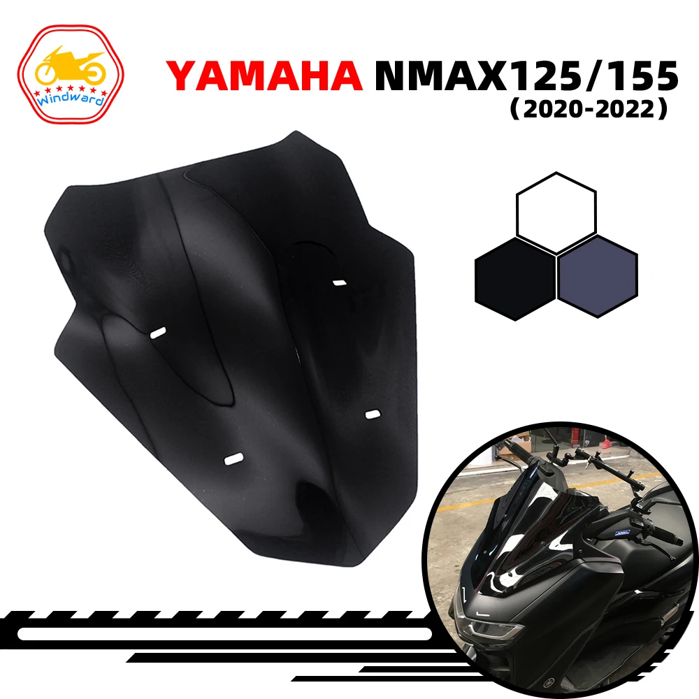 Parabrisas Deportivo Para Motocicleta, Visera Deflectora De Viento Para Yamaha Nmax155 20-22 Nmax 125 2020 2021 2022