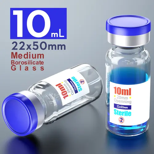 Ks-Tek Sterile Empty Vials with Self Healing Injection Port,with Flip Off Aluminum Cap,Sterile Package - Image 9