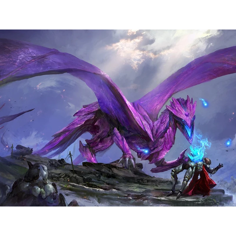 Amifist Born of Stone Playmat Dragon Shield Picture Art Mat Cards Cover MGT Cards Protector DTCG Mousemat/Star Reals Board Games