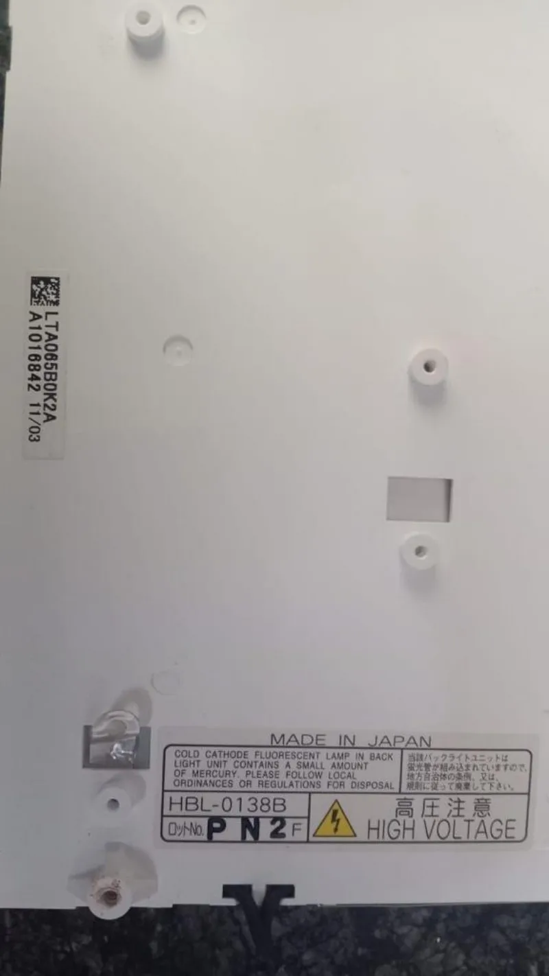 

6.5 Inci LTA065B0K2A LCD Layar Sentuh