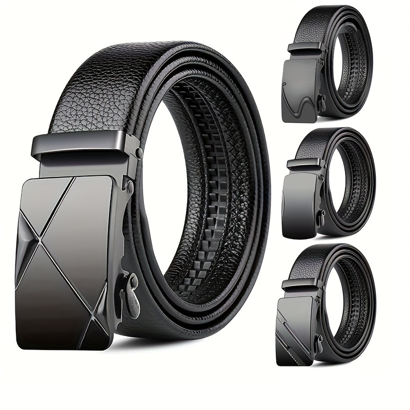New Men's Belt Fashion Automatic Buckle Business Leather Belts For Men Jeans High Quality Strap