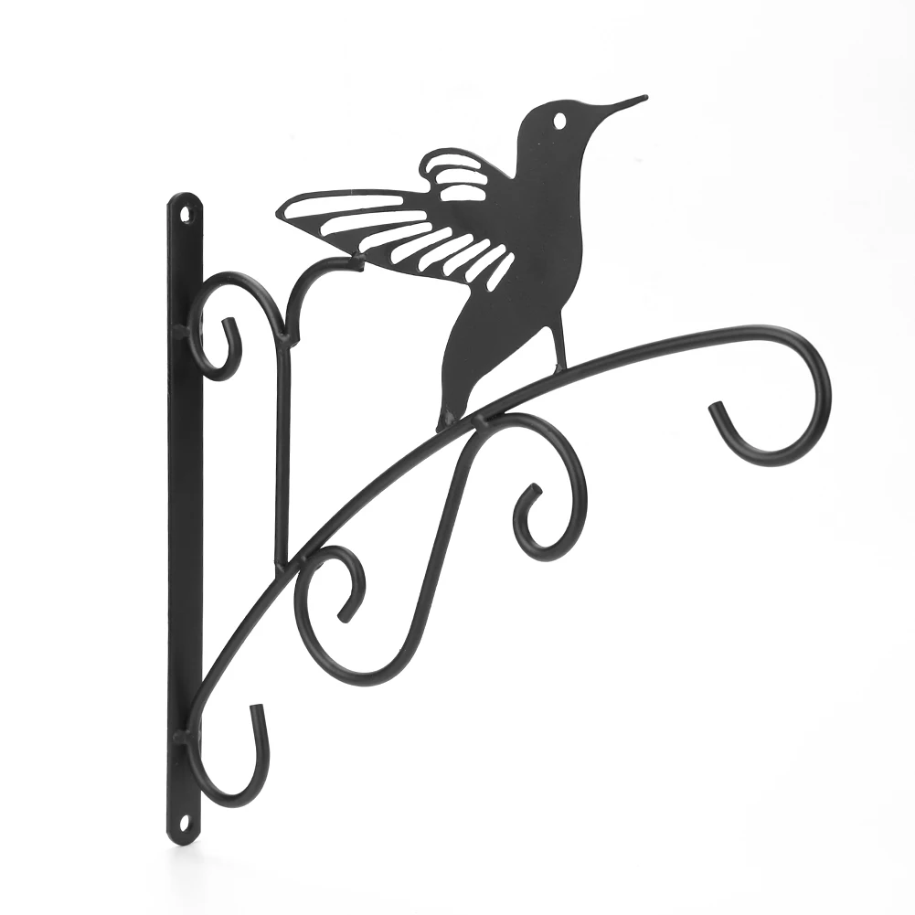 11.8inch Hanging Plant Bracket Rustic Home Decor Iron Decorative Wall Hanger Hooks Hanging Plant Bracket Hook for Indoor Outdoor