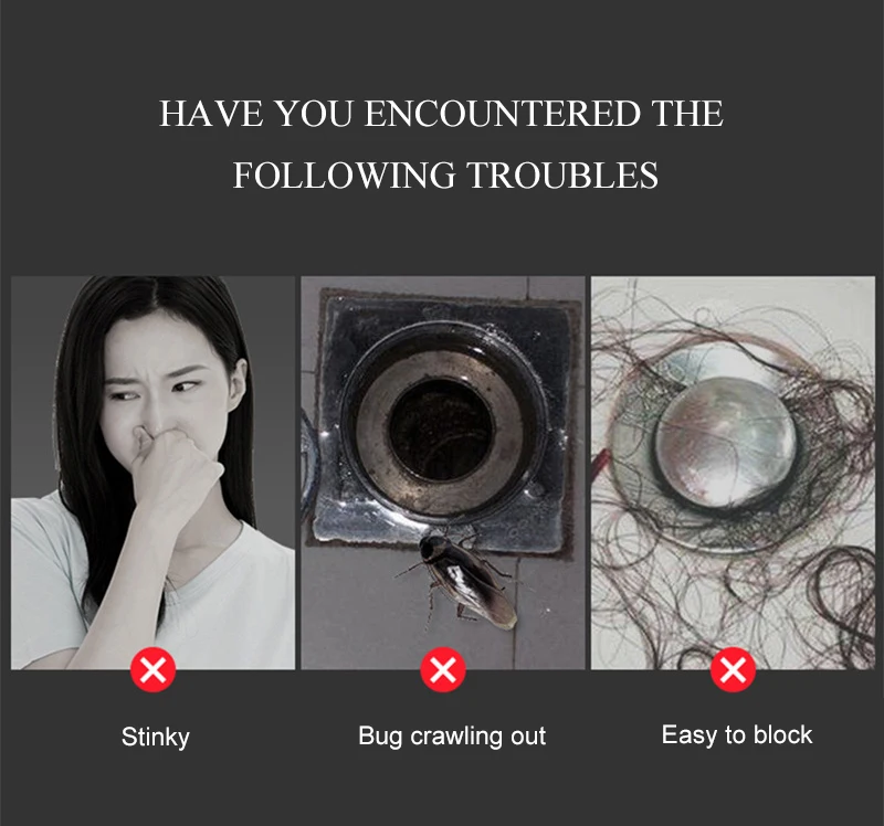 Description Picture 3 of itemHair Filter Sink Anti-blocking Strainer Bathtub Shower Floor for Useful Things For Country House Tools For Home