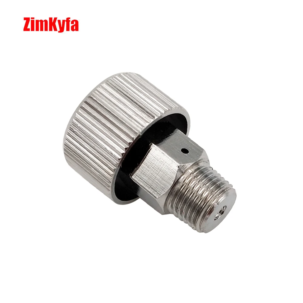 HPA Release Bleed Valve for Hand Pump Air Tank Cylinder Refill Station Charging Adapter 1/8NPT/M10*1 Threads
