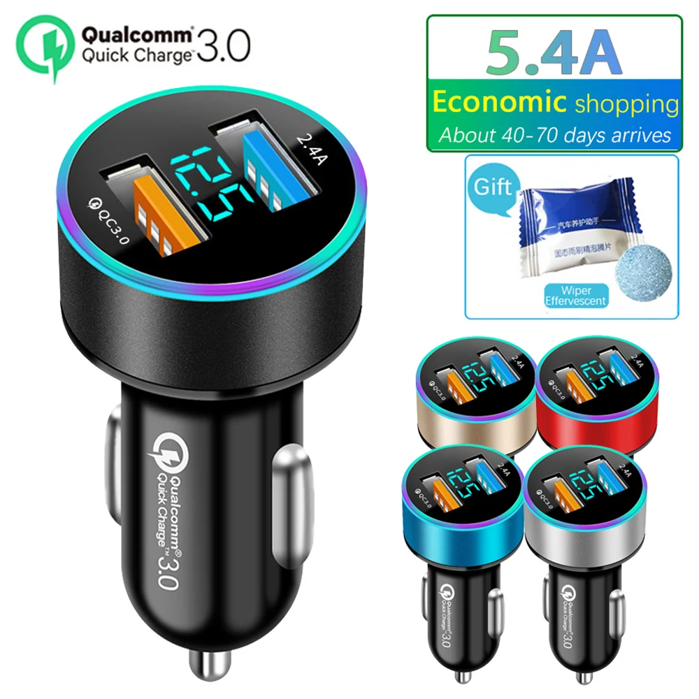 Smallest Mini USB Car Charger Adapter 2A Car USB Charger Mobile Phone Dual  USB Car-charger Auto Charge 2 port for iPhone Samsung - AliExpress