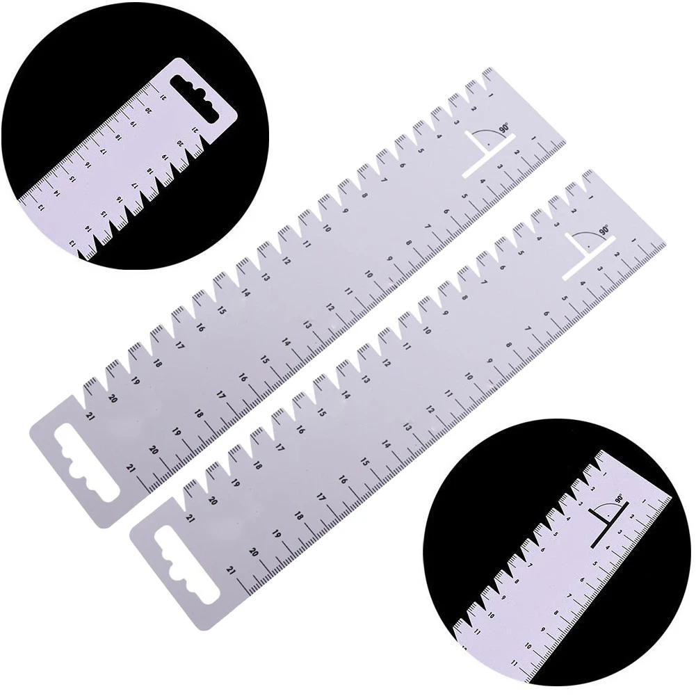 2PCS Sewing Patchwork Ruler Kit 230*40*0.64mm Ultrathin Soft Sewing Tools Quilting Handmade 21cm Gauge Patchwork Ruler
