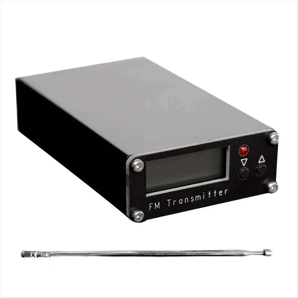 T28C 2KM FM 송신기 76-108Mhz 디지털 디스플레이 0.5W 500mW 스테레오 송신기(DSP 라디오 방송국용, 안테나 포함)