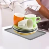 Non-slip Mat Jewelry Storage Tray for Kitchen Counter Bath Tub Vanity Delicate Finishing Decorative Bathroom Sink 6