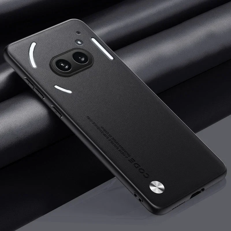 Carbon Fiber PU Leather Matte Anti-Shock Plain Case