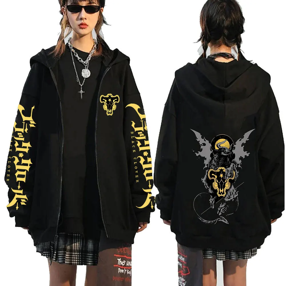 

Anime Black Clover Asta Zipper Hoodies Men Women's Clothing Fashion Zip Up Sweatshirts Harajuku Vintage Oversized Hoodie Jackets