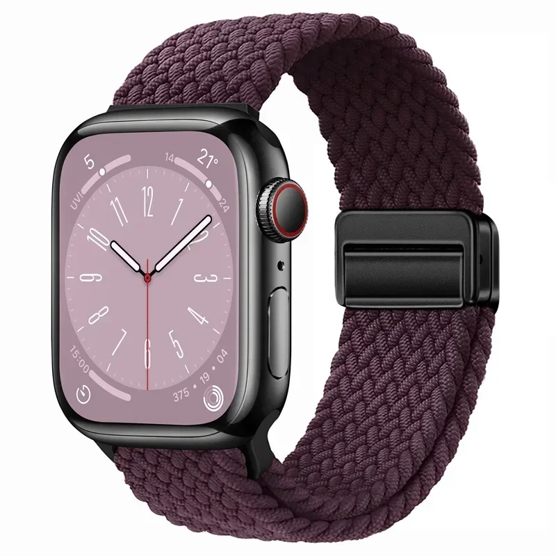 Nylon Braided Loop Strap with Magnetic Buckle