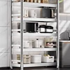 Floor Multi-layer Kitchen Cabinets Stainless Steel Kitchen Operation Workbench Household Stove Storage Shelf Kitchen Furniture M 3