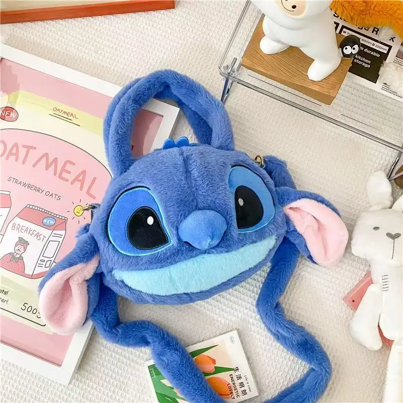 Disney New Cartoon Stitch Plush Children's School Bag Kindergarten Cute Fashion Color Blocking Backpack
