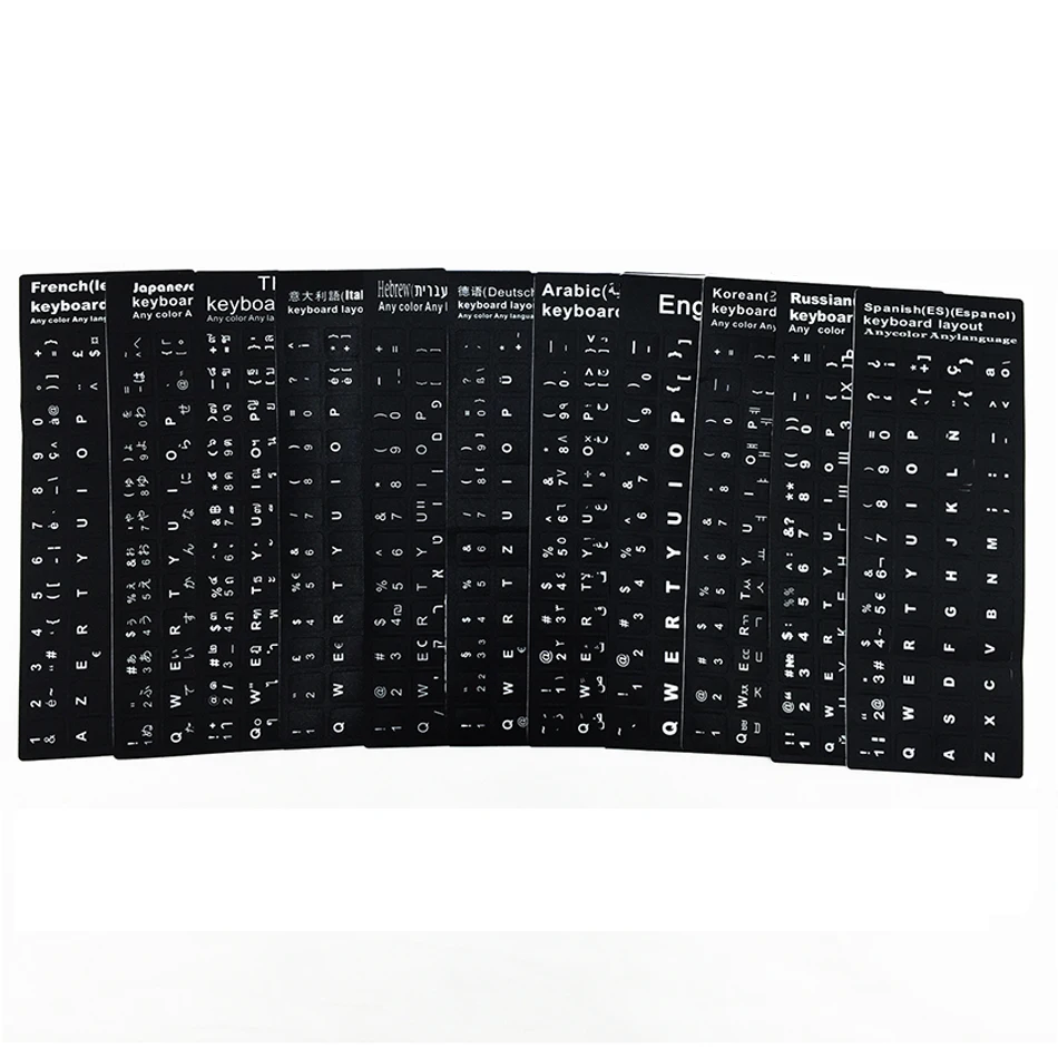 Adesivi Per Cover Per Tastiera Russa Computer Standard Letter Layout Cover Per Tastiera Pellicola Per Tastiera Per Pc Portatile Mac Book Da 10 "A 17"