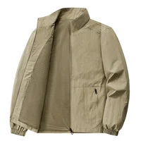 Spring Autumn New Men's Jacket Outdoor Sports Casual Loose Korean Style Middle Aged And Elderly Jacket Male Outerwear