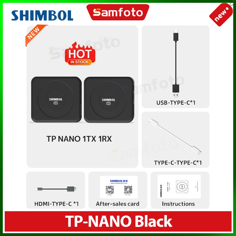 SHIMBOL TP NANO ワイヤレスビデオ伝送システム HDMI 対応 HD 画像送信