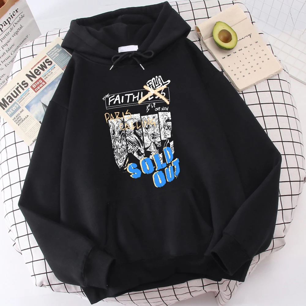 

The Faithless Flil Paris Calling Sold Out Hoodies Mens Casual Soft Sweatshirt Funny O-Neck Top Unique Oversized Hoodie For Men