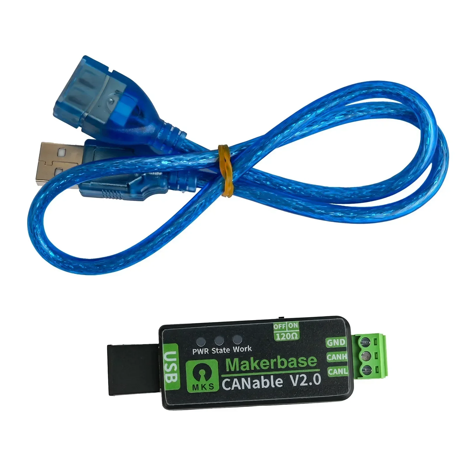 New Makerbase CANable 2.0 USB to CAN Adapter Analyzer with Case CANFD Slcan SocketCAN CANdleLight Klipper for Raspberry Pi