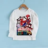 Autumn Spider-Man and His Amazing Friend Birthday Bottoming Kid Shirt 2-9 Year Personalize Name Birthday Boy Long Sleeve T-shirt 5