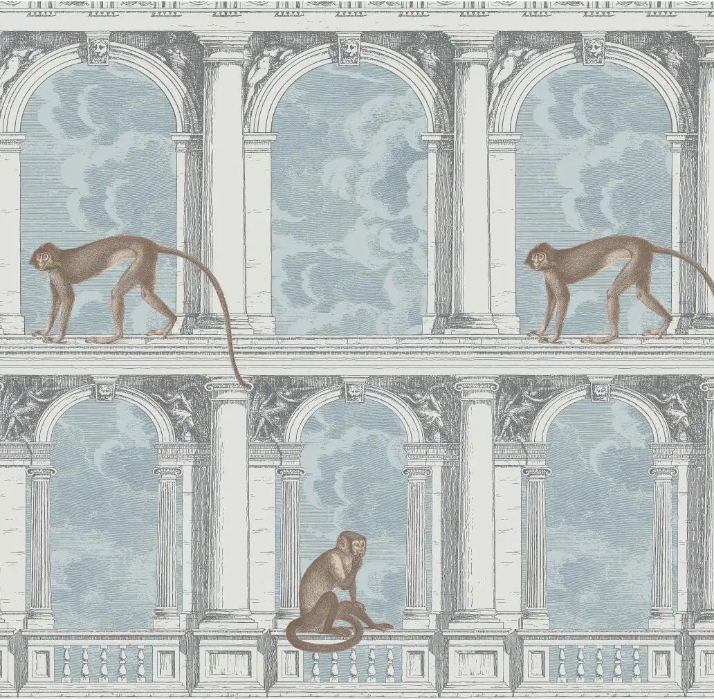 Retro Armonkey Mural Papel de Parede para Sala e Quarto Fundo Personalizado Art Wall Paper Decoração para Casa 3d