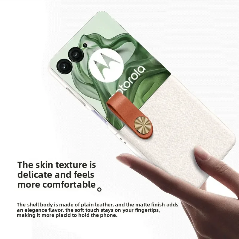Silky PU Leather Wrist Strap Shockproof Phone Case