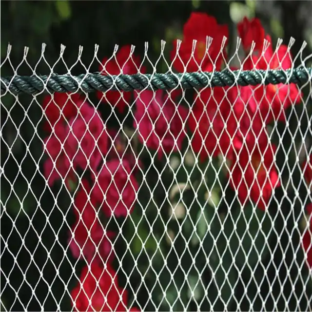 White Fishing Net Nylon Netting Trawl Pull Net Garden Fence Net Safety Net Anti Bird Falling Nets Crops Protective Child Cat Dog 3