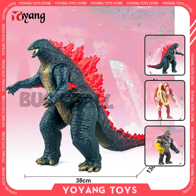 

Фигурка героя мультфильма King Kong Vs Godzilla, фигурка героя мультфильма король конг, Череп, остров, модель гориллы, красная задняя сторона, копия глины, игрушки, подарки