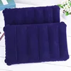 Foldable Pillow Outdoor Travel Sleep Pillow Air Inflatable Portable Break Rest Pillow Blue 2