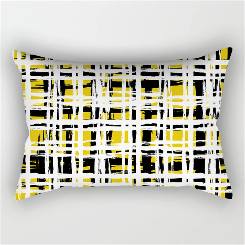 30x50cm Yellow Geometry Pillowcase Decor Sofa Cushion Pillowcover Polyester Pillow Cases for Home Decor Bedding Cushion Cover 