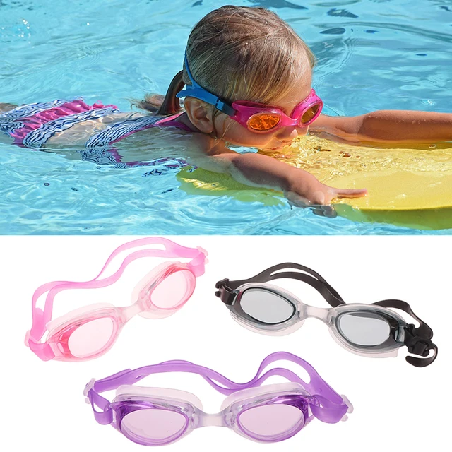 PC Swimming Goggles Kids Children Swimming Pool Diving Swim Water Sports Glasses Waterproof Anti Fog With Earplug With PVC Bag 2