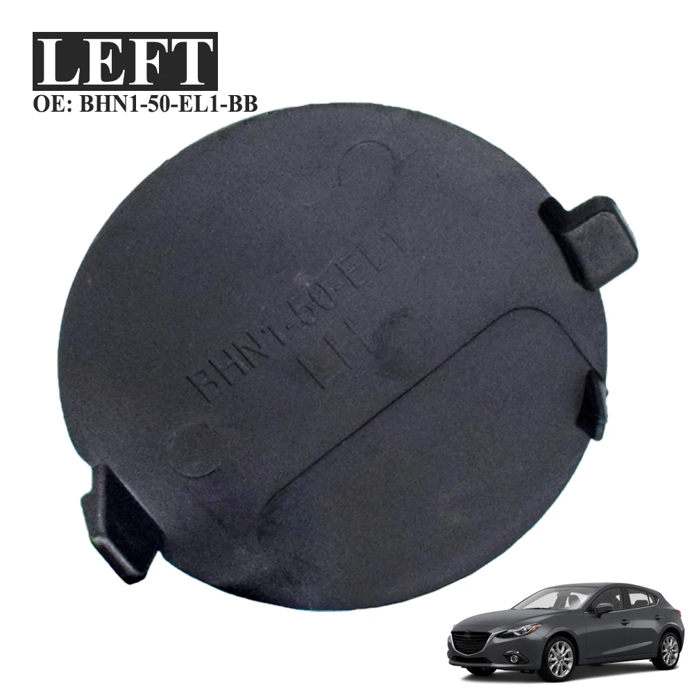 1pc Car Rear Left Side Bumper Tow Hook Eye Cap For Mazda 3 Axela BM BN 2014 &ndash; Auto Trailer Cover BHN1-50-EL1-BB 14 15 16