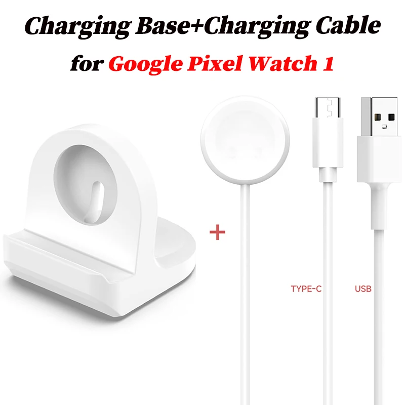 Soft Silicone Wireless Charging Stand for Google Pixel Watch Accessories