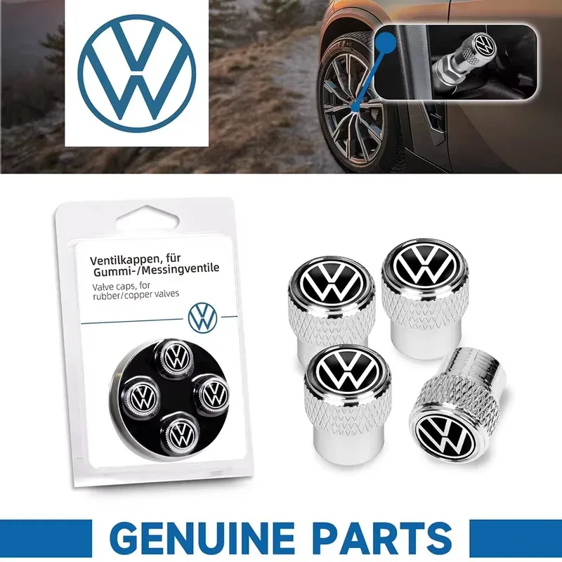 4pcs Stylish Car Wheel Tire Valve Caps
