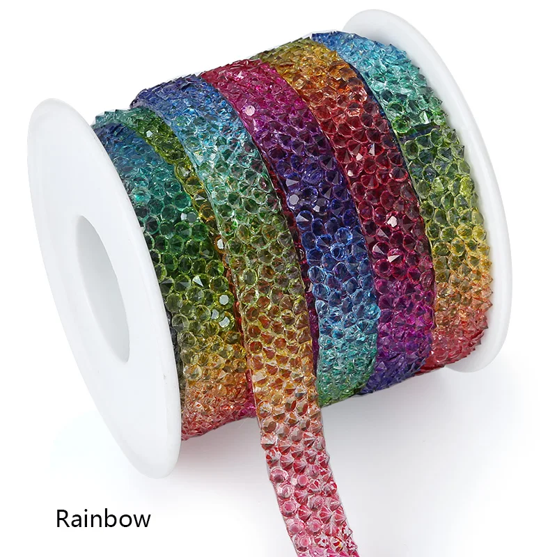 Cinta Diamantes Decorativa | 10 Rollos 8mm Ancho | 10 Colores Pastel | Manualidades Y Bodas | Sourcing Map