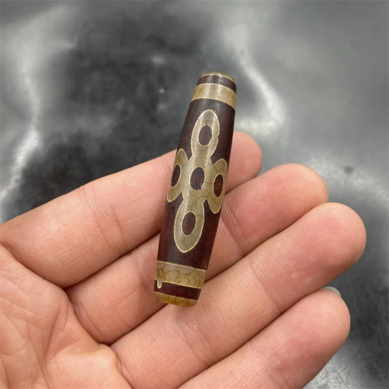 

Tibetan Retro 57mm Five-Eye Lightning Agate Le