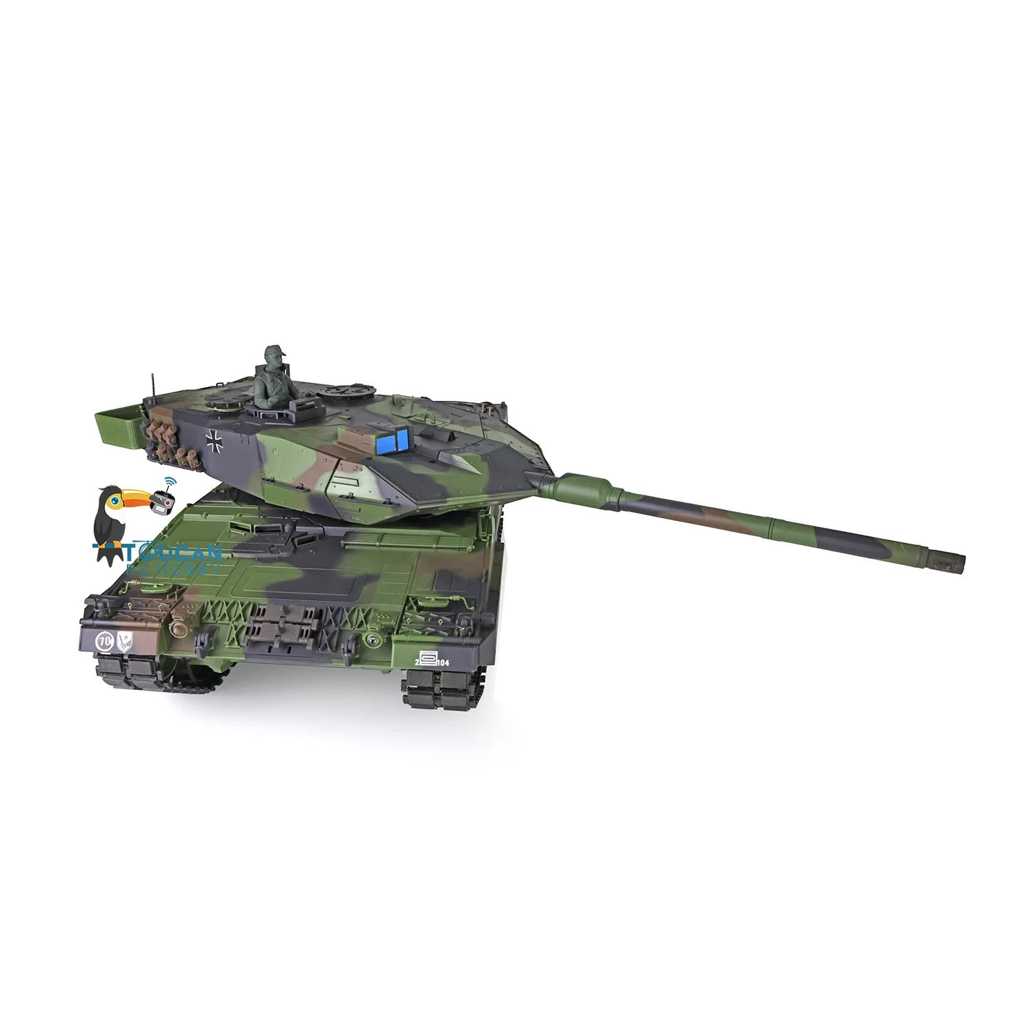 Gifts 1/16 Heng Long 7.0 Plastic Ver Leopard2A6 RC Tank 3889 Ready to Run Model for Boys Outdoor Toys TH17573-SMT8 4
