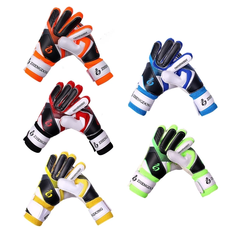 

Soccer Glove Goalie Gloves Goalkeeper Gloves with Wrist Protections Strong Grips