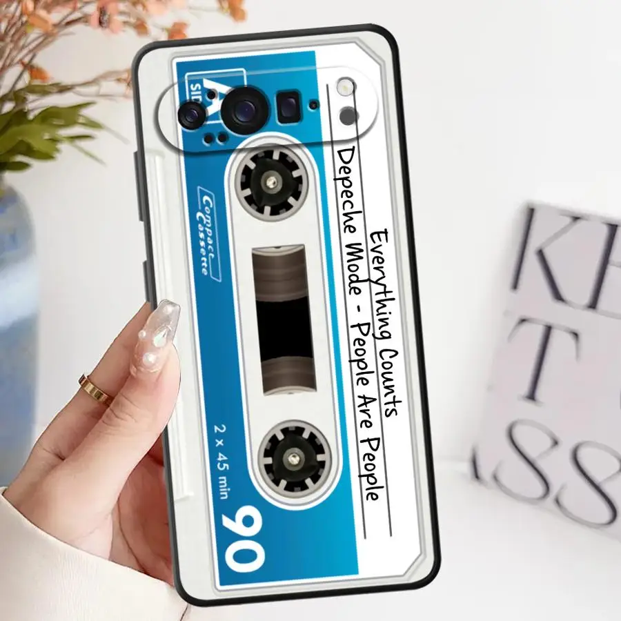 Retro Cassette Music Design Soft Shell Case