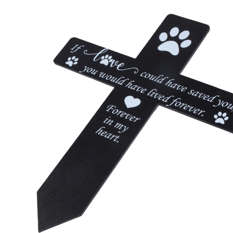 Pet Memorial Grave Marker Pet Dog Cats Acrylic Ornaments for Outdoor and Indoor Remembrance Memorial Gift