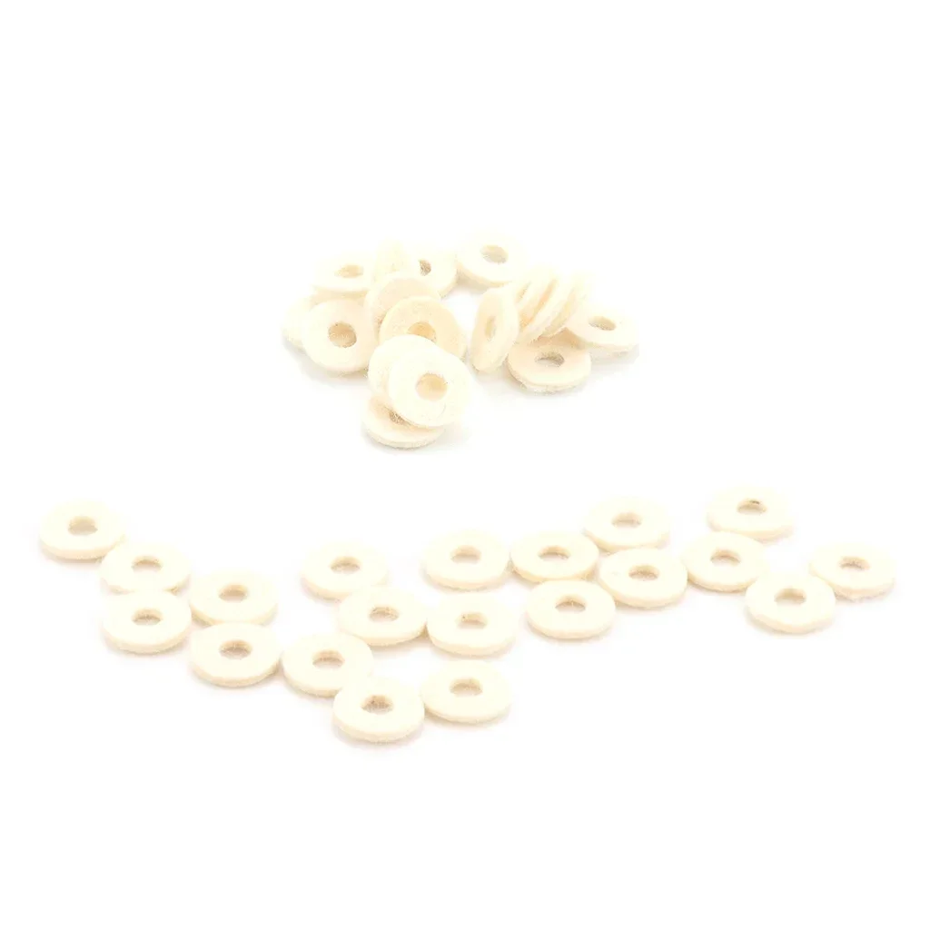 20 pcs Trumpet Valve Felt Washers Cushion Trumpet Top Cap Felt Pads trumpet instrument Compatible with Replacement