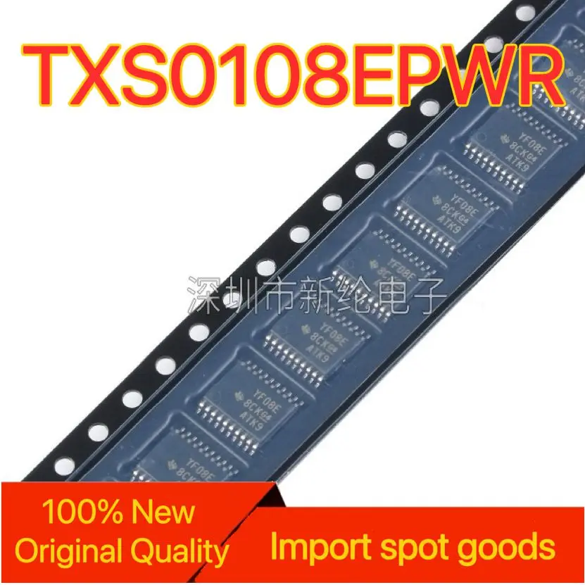 

【 5 шт. 】оригинальный подлинный TXS0108EPWR трафаретная печать YF08E TSSOP20 двунаправленный чип преобразователя уровня напряжения
