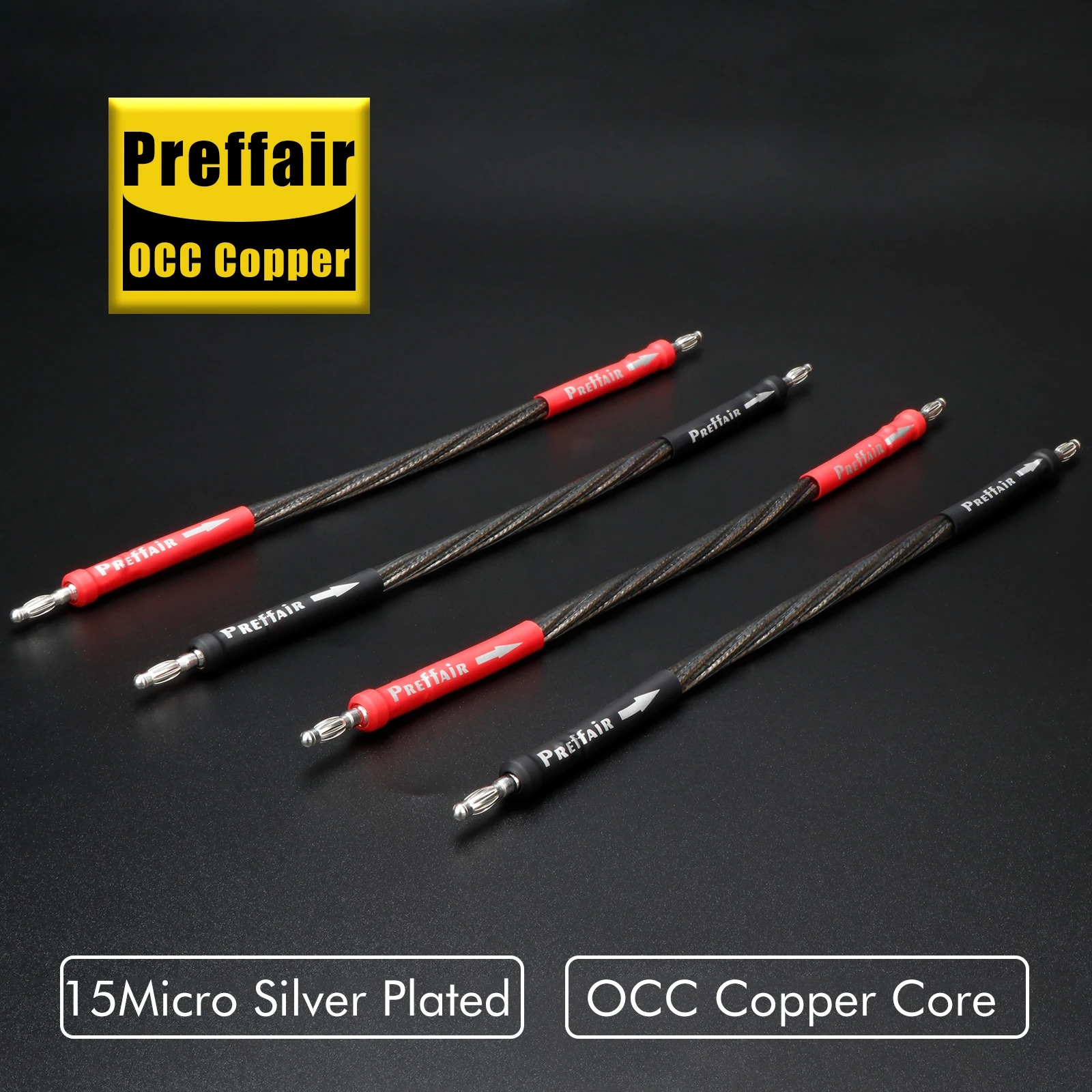 4 Connettori A U Per Cavi Diffusori - Placcati Oro/argento, Terminali Audio KTV