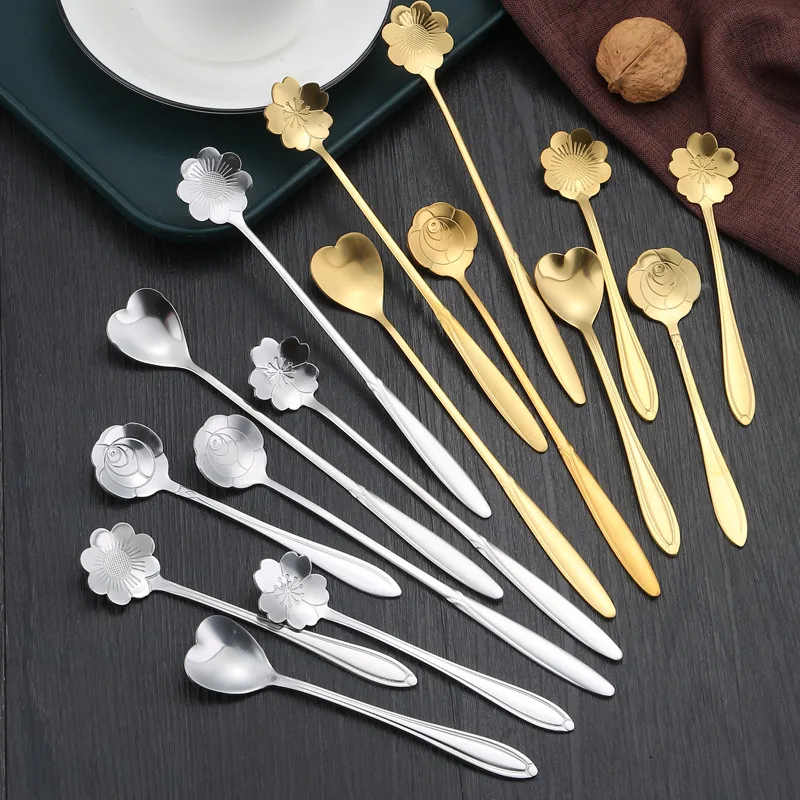 Set Da 8 Cucchiaini Da Caffè In Acciaio Inox Oro, 11,9 Cm, Mini Cucchiai Lucidi Per Caffè, Tè, Dessert, Lavabili In Lavastoviglie - 3