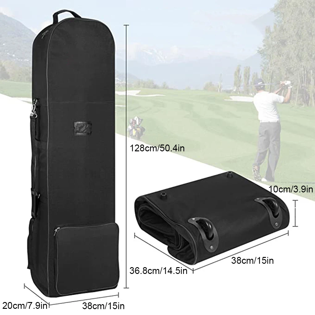 Foldable Portable Golf Club Storage Bag Carrying Pouch Detachable Shoulder Strap Adjustable Aviation Bags Accessories
