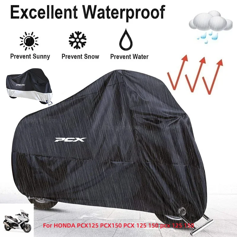 For HONDA PCX125 PCX150 PCX 125 150 pcx 125 150 Motorcycle Cover Bike All Season Waterproof Dustproof UV Protective Outdoor