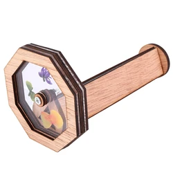 DIY Kaleidoscope Kit Children Classic Toy Wooden Kaleidoscope Top Toddler Sensory Toys For Kids Adults Gift