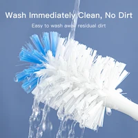 2 in 1 Mother-child Nylon Baby Bottle Cup Cleaning Brush Suction Stand Type Feeding Clean Tool Set 5