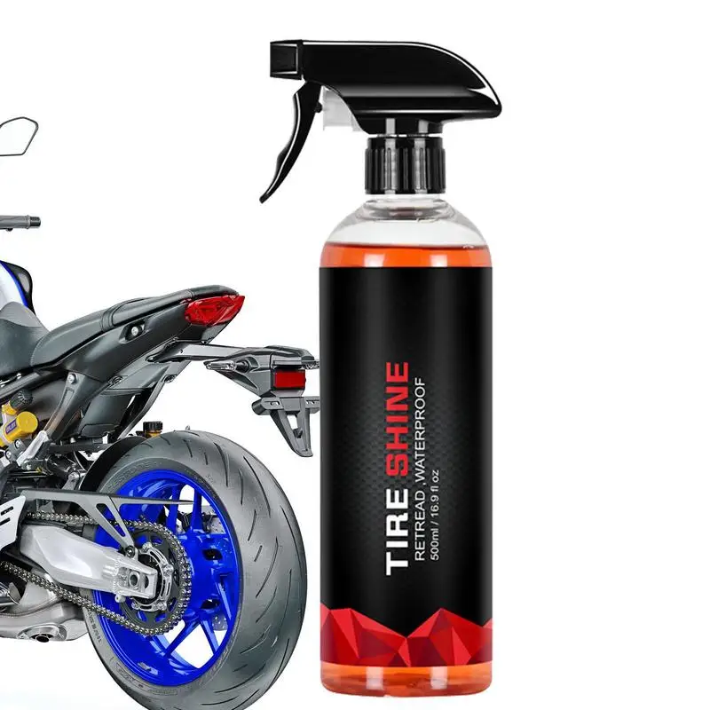 

Wheel Cleaner And Tire Shine 500ml Long Lasting Tire Shine Rain Resistant Make Faded Tires Look New Refurbishing Agent Auto