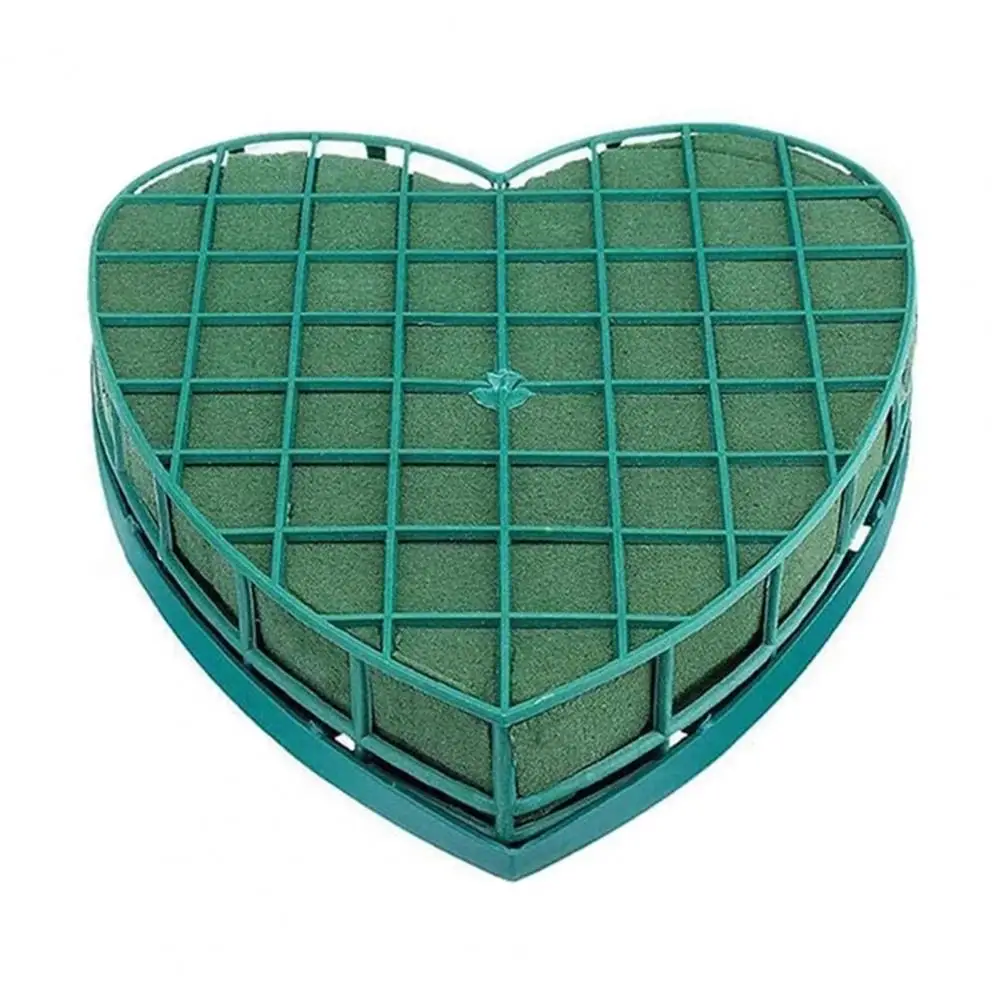 Heart Shape Foam Blocks Green Flower Clay Heart Shaped - Temu